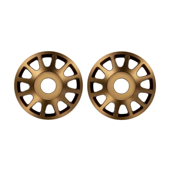 Wheel centers, Method Race Wheels® 703 Beadlock (6061-T6 aluminum, bronze-anodized)/ 2.5x10mm CS (12) (beadlock rings sold separately) (2)