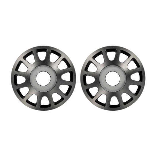 Wheel centers, Method Race Wheels® 703 Beadlock (6061-T6 aluminum, gray-anodized)/ 2.5x10mm CS (12) (beadlock rings sold separately) (2)