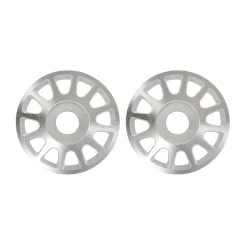 Wheel centers, Method Race Wheels® 703 Beadlock (6061-T6 aluminum, silver-anodized)/ 2.5x10mm CS (12) (beadlock rings sold separately) (2)