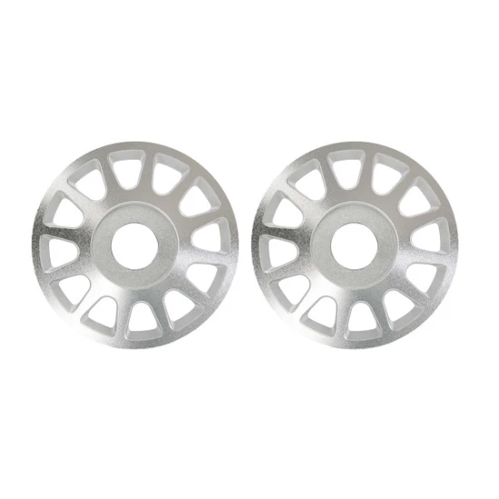 Wheel centers, Method Race Wheels® 703 Beadlock (6061-T6 aluminum, silver-anodized)/ 2.5x10mm CS (12) (beadlock rings sold separately) (2)