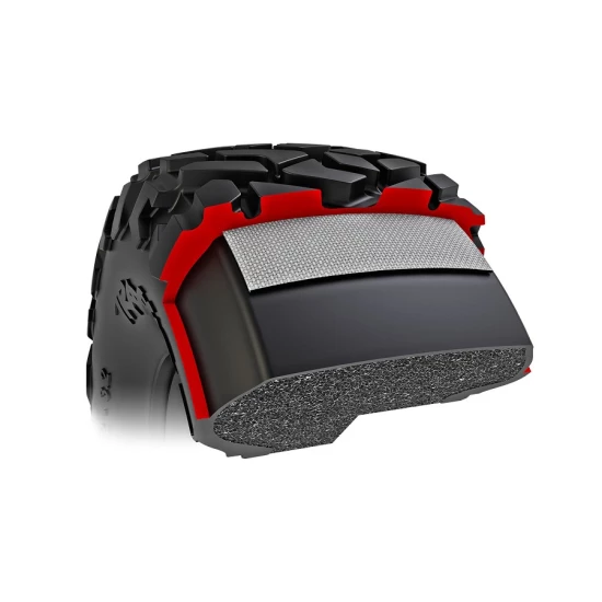 Tires & wheels, assembled, glued, left (1), right (1) (black wheels, Maxx Slash® belted tires, foam inserts) (outer) (TSM® rated) (requires #10274 & 10276, sold separately)