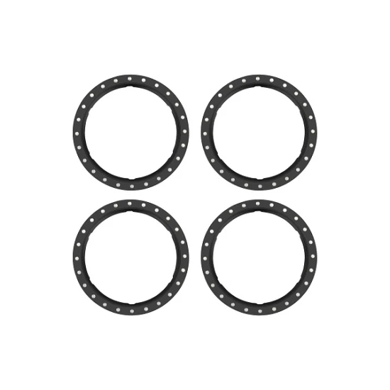 Beadlock rings, black (machined aluminum) 4 pcs