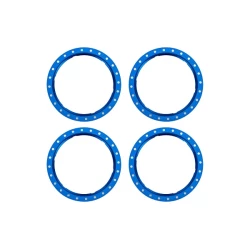 Beadlock rings, blue (machined aluminum) (4)