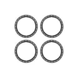 Beadlock rings, gray (machined aluminum) (4)