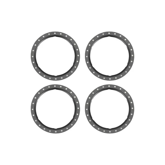 Beadlock rings, gray (machined aluminum) (4)
