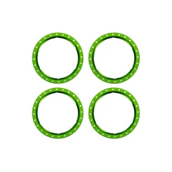Beadlock rings, green (machined aluminum) (4)