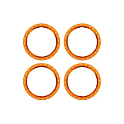 Beadlock rings, orange (machined aluminum) (4)