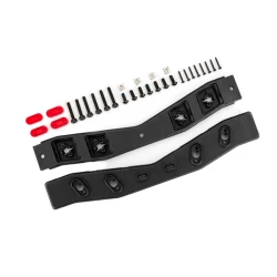 Crossmember, rear (top & bottom), boat trailer/ tail light lens (4)/ 1.6x10mm BCS (black stainless) (8)/ 3x5mm BCS (black stainless) (7)/ 3x15mm CS (black stainless) (6)/ M3x0.5mm square nuts (4))