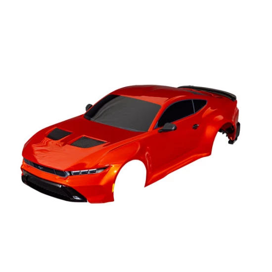 Body, Ford Mustang, complete (copper) (painted, decals applied) (includes side mirrors, spoiler, grilles, vents, & clipless mounting)
