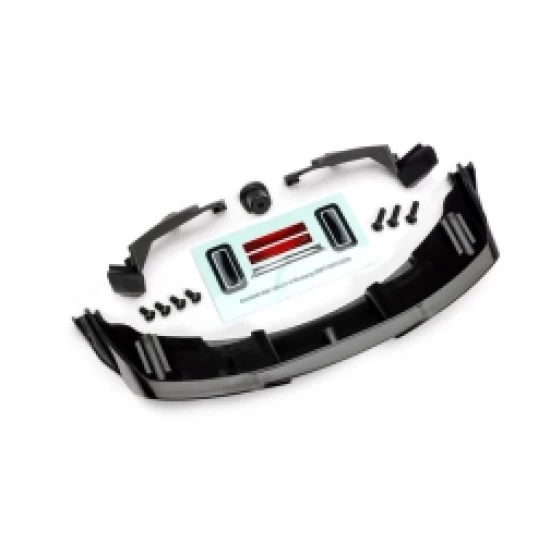 Diffuser, rear/ retainer/ body supports (left & right)/ 3x10mm BCS (3)/ 3x6mm BCS (4) (fits #10511 body)