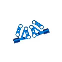 Suspension arms, upper, front, 6061-T6 aluminum (blue-anodized) (left & right)/ 2.5x5mm BCS (with threadlock) (2)