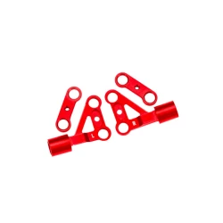 Suspenion arms, upper, front, 6061-T6 aluminum (red-anodized) (left & right)/ 2.5x5mm BCS (with threadlock) (2)