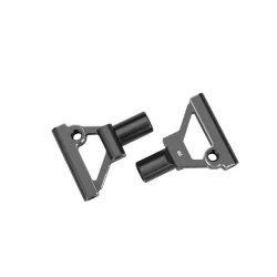 Suspension arms, lower, front, 6061-T6 aluminum (gray-anodized) (left & right)/ 2.5x5mm BCS (with threadlock) (2)