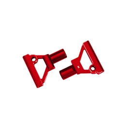 Suspenion arms, lower, front, 6061-T6 aluminum (red-anodized) (left & right)/ 2.5x5mm BCS (with threadlock) (2)