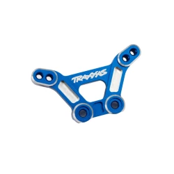 Shock tower, front, 6061-T6 aluminum (blue-anodized)/ 3x15mm BCS (with threadlock) (2)
