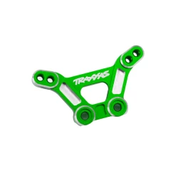 Shock tower, front, 6061-T6 aluminum (green-anodized)/ 3x15mm BCS (with threadlock) (2)
