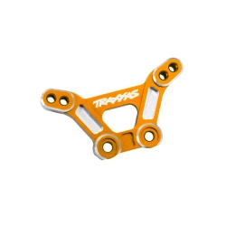Shock tower, front, 6061-T6 aluminum (orange-anodized)/ 3x15mm BCS (with threadlock) (2)