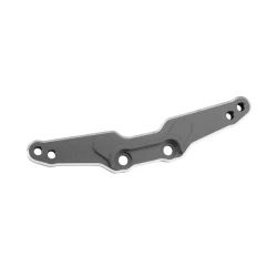 Shock tower, rear, 6061-T6 aluminum (gray-anodized)/ 3x15mm BCS (with threadlock) (2)