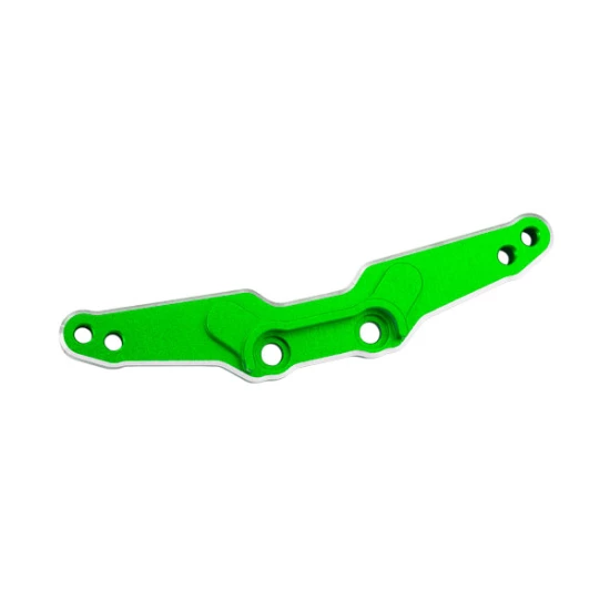Shock tower, rear, 6061-T6 aluminum (green-anodized)/ 3x15mm BCS (with threadlock) (2)