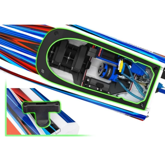 Traxxas Disruptor 4S 40+ MPH High-Performance Boat Blue