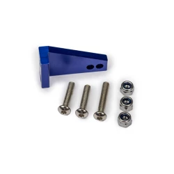 Rudder arm, aluminum/ 3x15mm BCS (stainless) (2)/ 3x18mm BCS (stainless) (1)/ NL 3.0 (3)