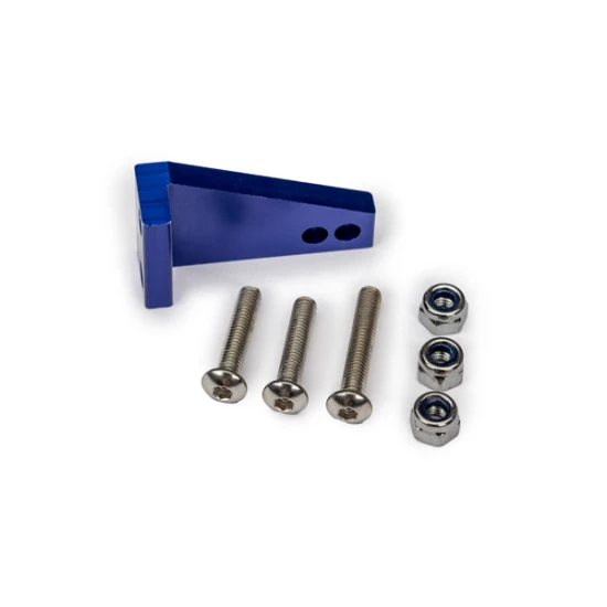 Rudder arm, aluminum/ 3x15mm BCS (stainless) (2)/ 3x18mm BCS (stainless) (1)/ NL 3.0 (3)