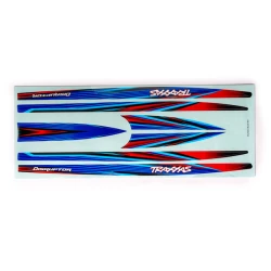 Decal set, hull (blue) (waterproof) (for Disruptor)