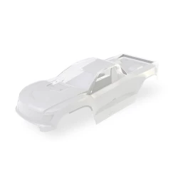 Body, Mini Maxx (clear, requires painting)/ window masks/ decal sheet (includes front & rear body latches, hardware) (for clipless mounting)