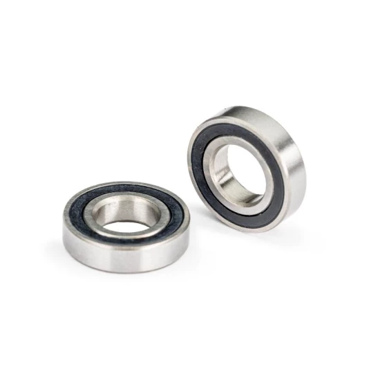 Ball bearings, black rubber sealed (7x14x3.5mm) (2)