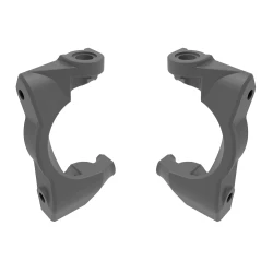 Casterblokken (c-hubs), links en rechts (grijs)