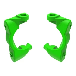 Casterblokken (c-hubs), links en rechts (groen)