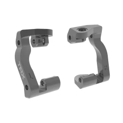 Aluminium Caster Blocks (C-hubs), 6061-T6 aluminium (grijs-geanodiseerd), links en rechts