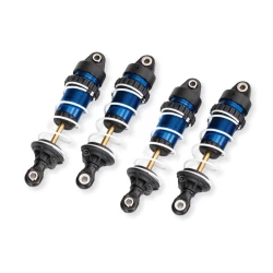 Shocks, GTR long, blue-anodized, PTFE-coated bodies with TiN shafts (assembled with springs) (4)