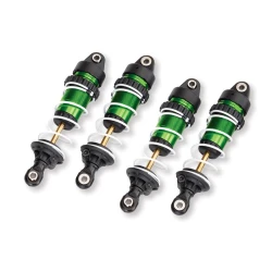 Shocks, GTR long, green-anodized, PTFE-coated bodies with TiN shafts (assembled with springs) (4)