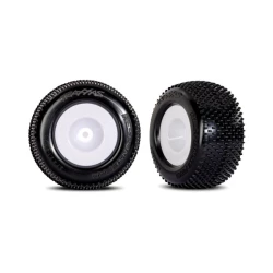 White Dished Wheels w/ Response Pro Tires (2)