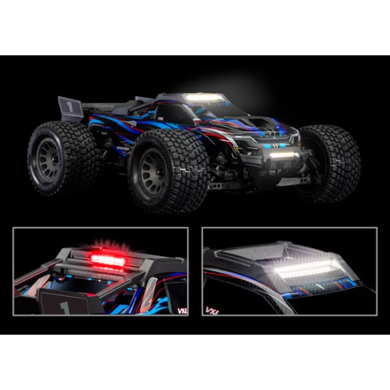 LED light kit, Mini XRT®, complete (includes front bumper with LED lights, roof skid plate with LED lights, 3-volt accessory power supply, and power tap connector (with cable) (fits #10712 body)