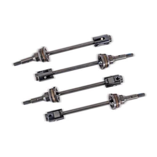Driveshafts, steel constant-velocity (assembled), front or rear (4)/ drive cups (4)/ screw pins (4) (for use with #10790 Mini Maxx® WideMaxx® suspension kit)