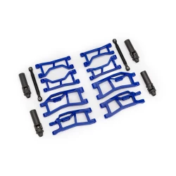 Suspension kit, Mini Maxx® WideMaxx®, Blue (includes front & rear suspension arms, front toe links & outer half shafts (extended))