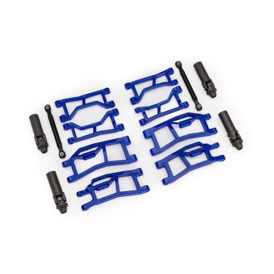 Suspension kit, Mini Maxx® WideMaxx®, Blue (includes front & rear suspension arms, front toe links & outer half shafts (extended))