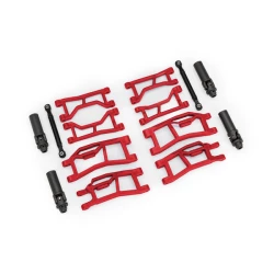 Suspension kit, Mini Maxx® WideMaxx®, Red (includes front & rear suspension arms, front toe links & outer half shafts (extended))