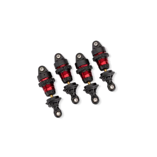 Red Aluminum Mini GTR Short Shocks (4)