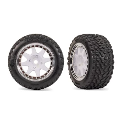 White Front Mini Rally wheels with Rally Tires (2)