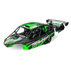 Body, Pro Scale Sand Car, green (painted, decals applied) (assembled with front & rear body supports for clipless mounting, roll cage & interior)