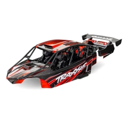 Body, Pro Scale Sand Car, red (painted, decals applied) (assembled with front & rear body supports for clipless mounting, roll cage & interior)