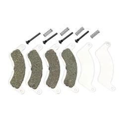 Brake pads/ return spring, front/ 3x20mm screw pins (4)