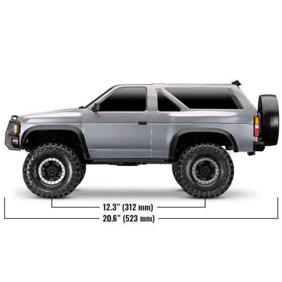 Traxxas TRX-4 Nissan Pathfinder Crawler Clipless Silver