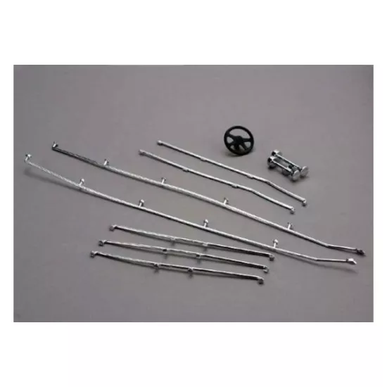 Deck rails & horns (chrome)/ steering wheel