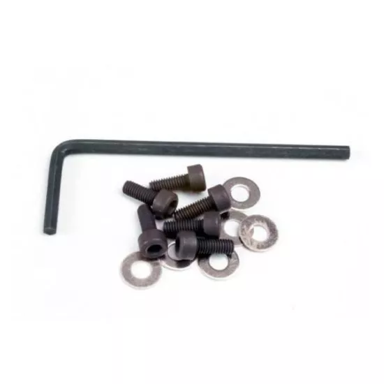 Backplate screws (3x8mm hex cap) (6)/washers (6)/ wrench, TRX1552