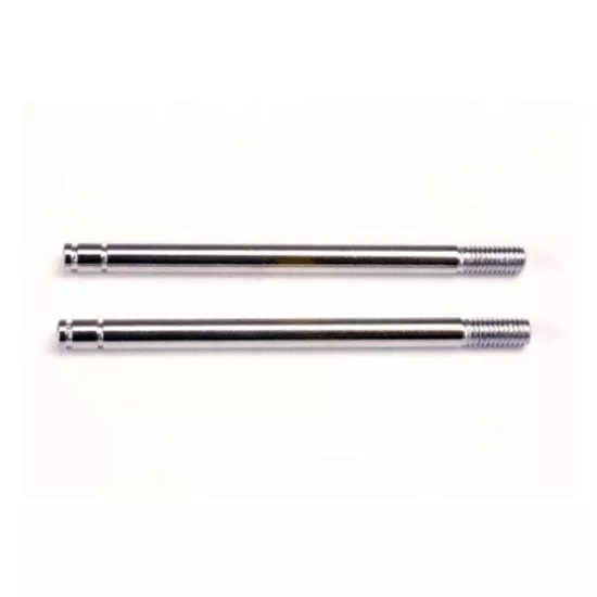 Shock shafts, steel, chrome finish (long) (2)