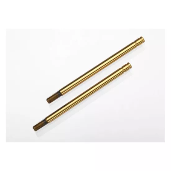 Shock shafts, hardened steel, titanium nitride coated (long)